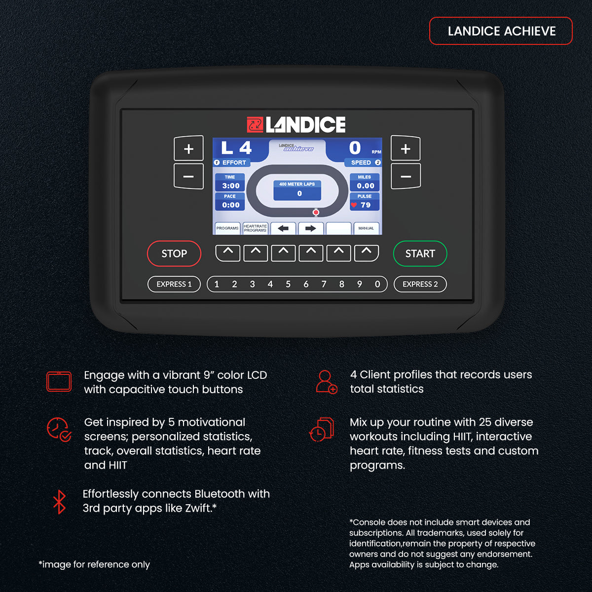 U7 Upright Bike - Landice Achieve