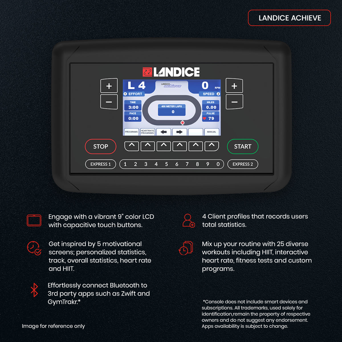 R7 Recumbent Bike - Landice Achieve