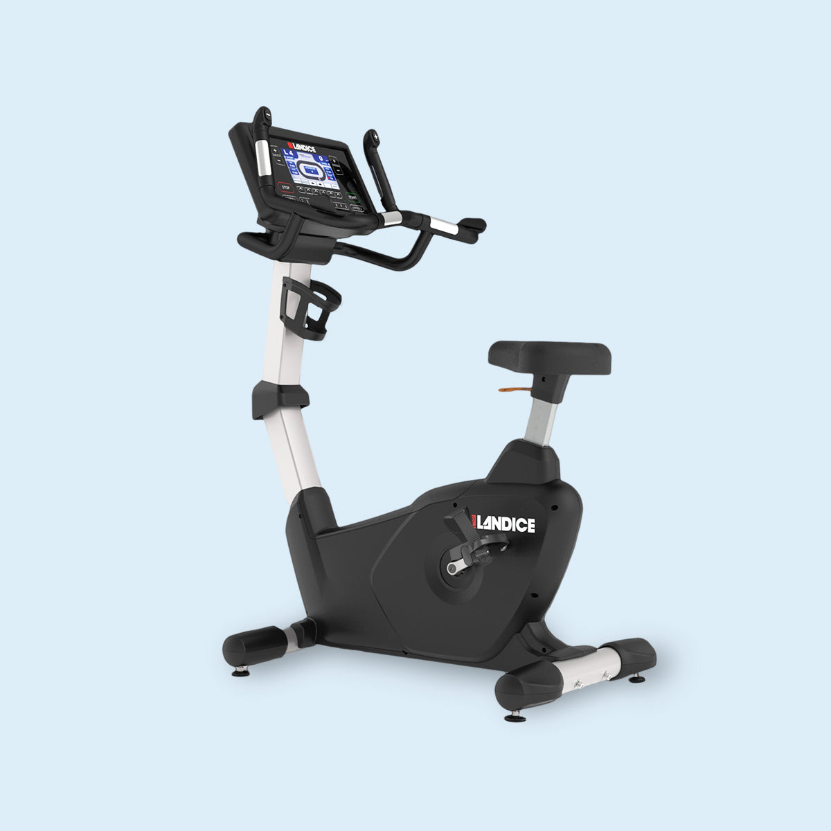 stationary rehabilitation bicycle 8.0U Rehab Upright Bike impact cardio solution that is gentle on joints and ideal for daily movement or active recovery Landice U9 Commercial Upright Rehabilitation